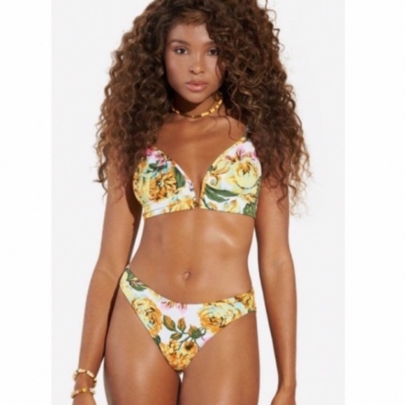 (TOP) Maaji Vintage Age Parade Reversible Bikini Top. - Picture 1 of 7